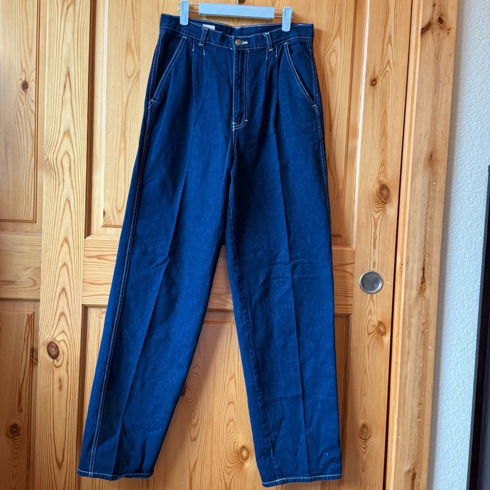 Vintage 80s Seattle Blues Denim Jeans Indigo Dye 31 x 34 Inseam High Waisted